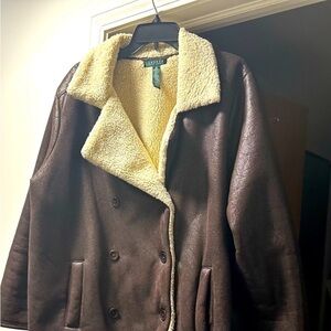 Ralph Lauren Faux suede shearling jacket.​​​​​​​​​​​​​​​​​​​